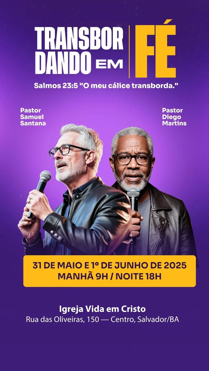 Transbordando em Fé | Eventos | Arte para Igreja Editável no Canva | Story Transbordando em Fé | Eventos | Arte para Igreja Editável no Canva | Story