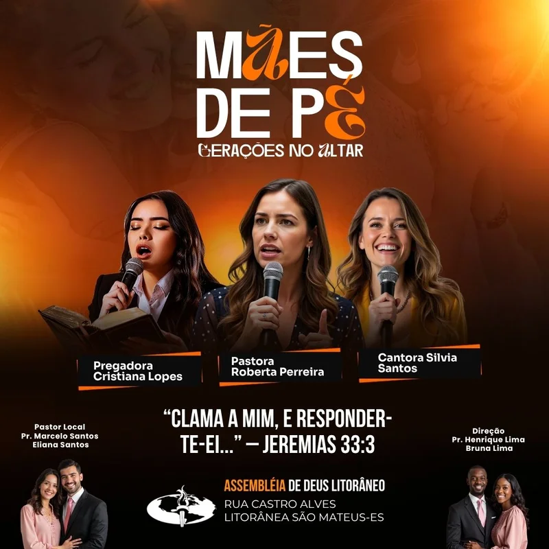 Mães de Pé Gerações no Altar – Evento Cristão | Eventos | Arte para Igreja Editável no Canva | Feed Mães de Pé Gerações no Altar – Evento Cristão | Eventos | Arte para Igreja Editável no Canva | Feed