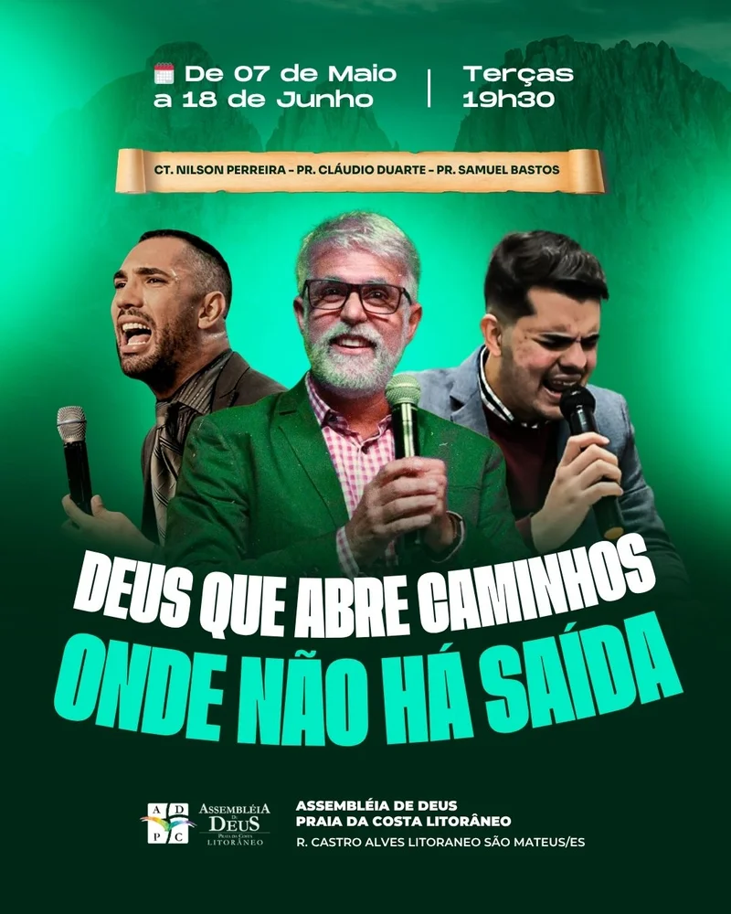 Deus Abre Caminhos – Evento Evangélico | Eventos | Arte para Igreja Editável no Canva | Cartaz Deus Abre Caminhos – Evento Evangélico | Eventos | Arte para Igreja Editável no Canva | Cartaz