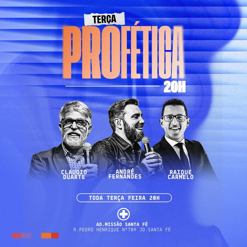 Terça Profética | Eventos | Arte para Igreja Editável no Canva | Feed Terça Profética | Eventos | Arte para Igreja Editável no Canva | Feed