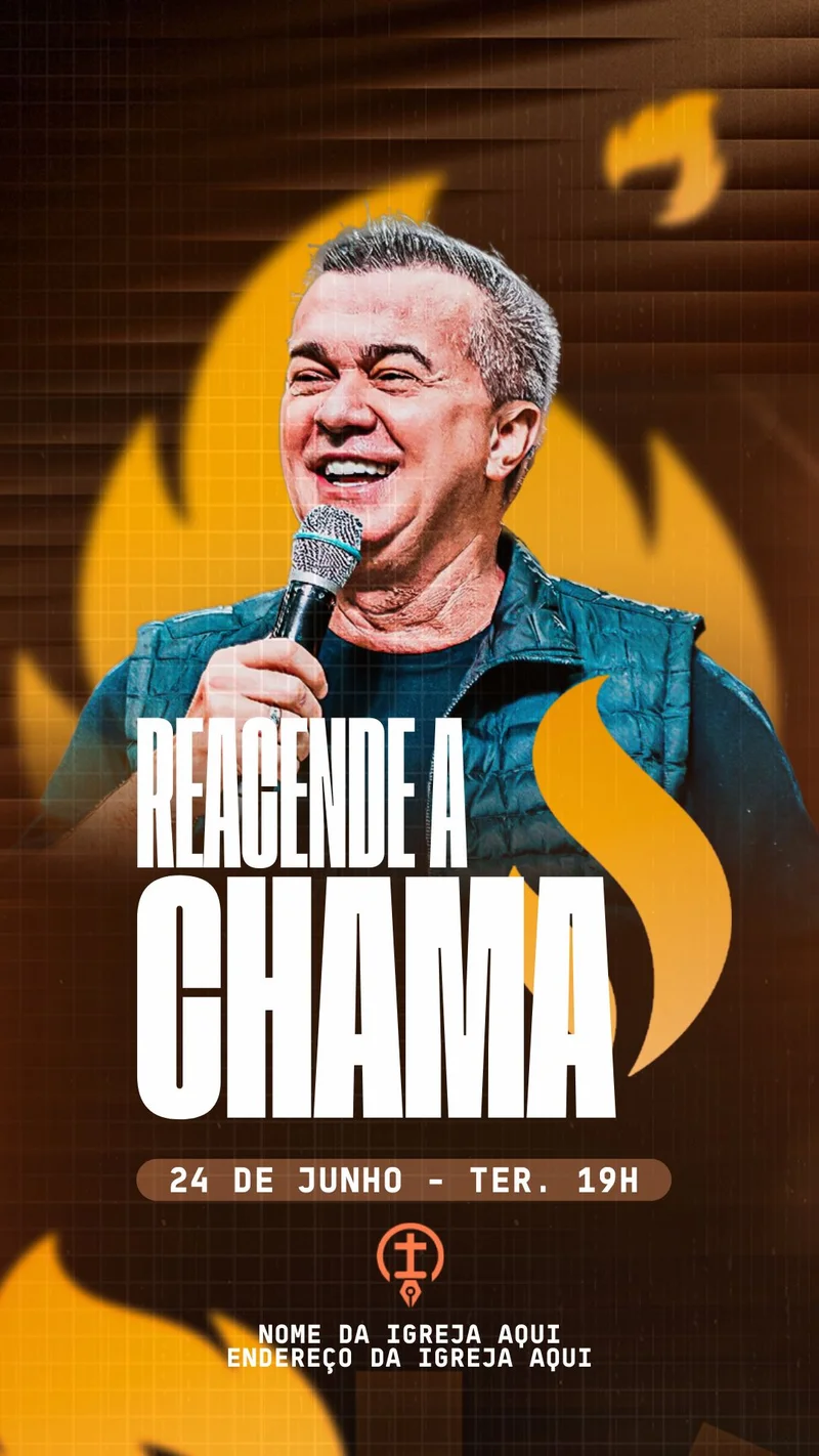 Reacende a Chama | Eventos | Arte para Igreja Editável no Canva | Story Reacende a Chama | Eventos | Arte para Igreja Editável no Canva | Story