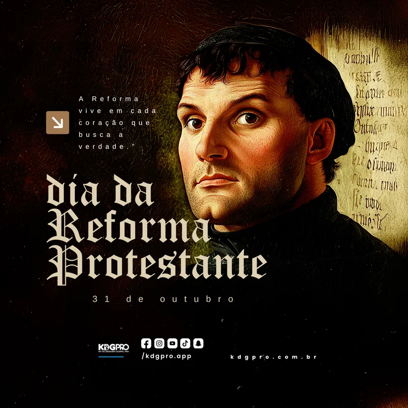 Reforma Protestante | Eventos | Arte para Igreja Editável no Canva | Feed Reforma Protestante | Eventos | Arte para Igreja Editável no Canva | Feed