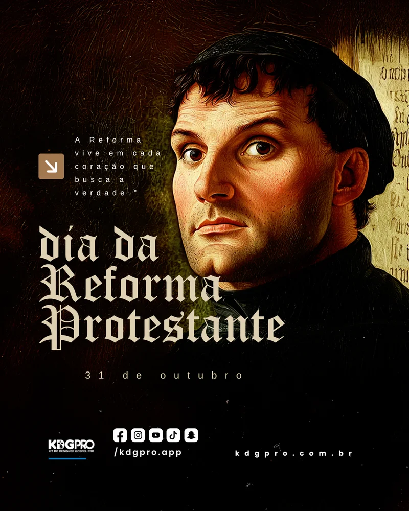 Reforma Protestante | Eventos | Arte para Igreja Editável no Canva | Cartaz Reforma Protestante | Eventos | Arte para Igreja Editável no Canva | Cartaz