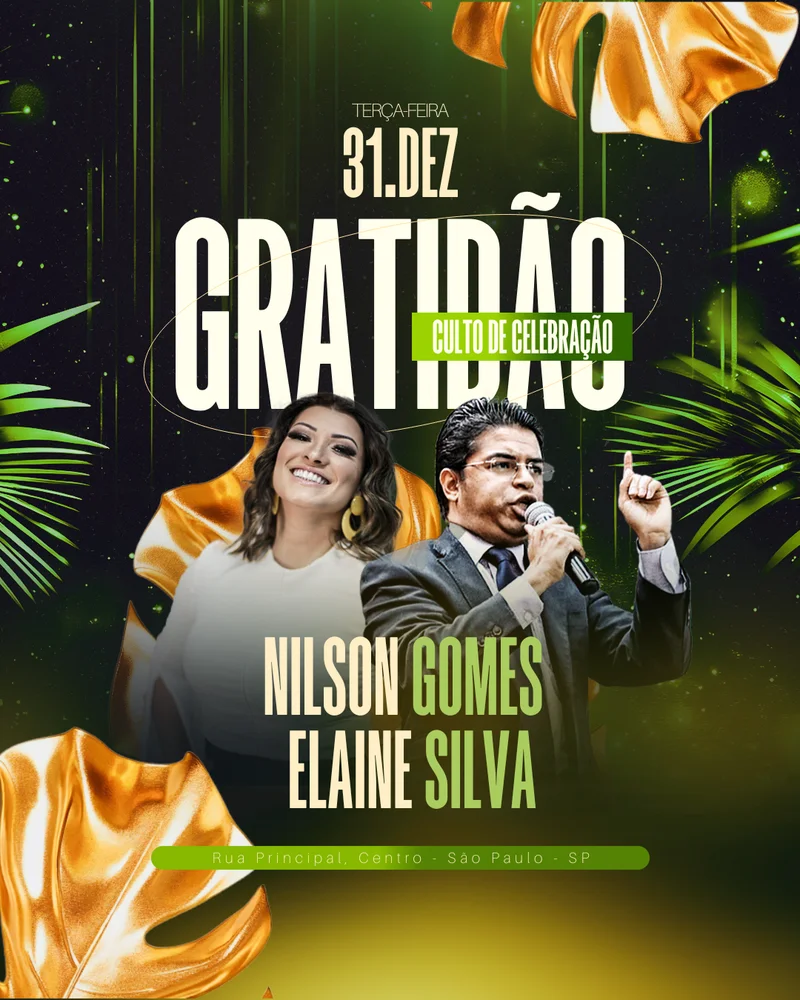 Evento I Culto da Gratidão | Eventos | Arte para Igreja Editável no Canva | Cartaz Evento I Culto da Gratidão | Eventos | Arte para Igreja Editável no Canva | Cartaz