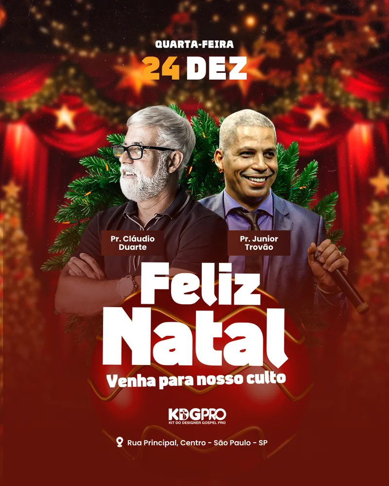 Evento de Fim de Ano I Culto de Natal | Eventos | Arte para Igreja Editável no Canva | Cartaz Evento de Fim de Ano I Culto de Natal | Eventos | Arte para Igreja Editável no Canva | Cartaz