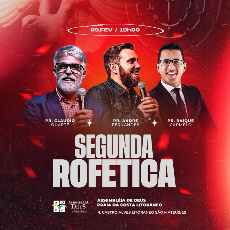 Segunda Profética | Eventos | Arte para Igreja Editável no Canva | Feed Segunda Profética | Eventos | Arte para Igreja Editável no Canva | Feed