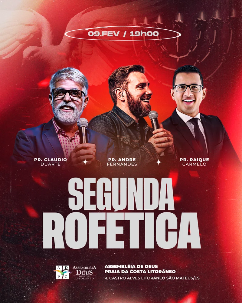 Segunda Profética | Eventos | Arte para Igreja Editável no Canva | Cartaz