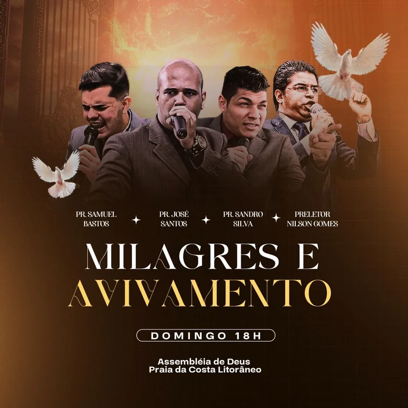 Milagres e Avivamento | Eventos | Arte para Igreja Editável no Canva | Feed Milagres e Avivamento | Eventos | Arte para Igreja Editável no Canva | Feed