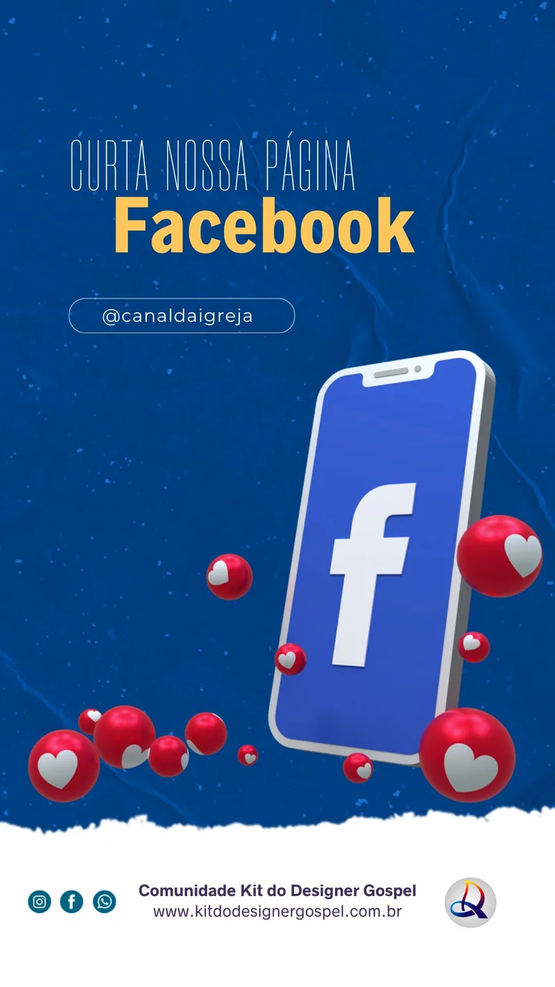 Curta Nossa Página no Facebook | Informativos | Arte para Igreja Editável no Canva | Story Curta Nossa Página no Facebook | Informativos | Arte para Igreja Editável no Canva | Story