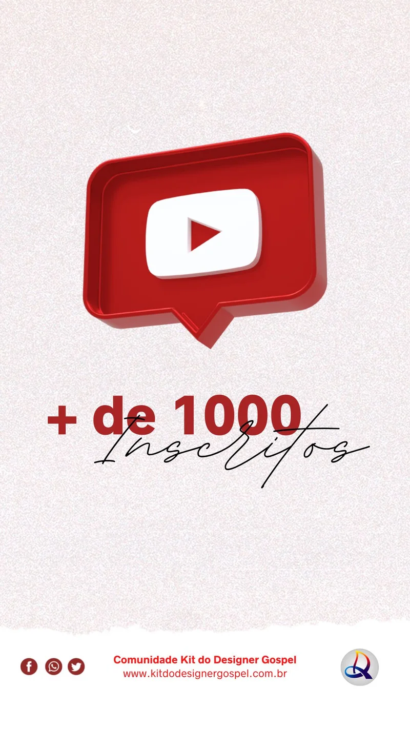 Mais de 1000 Inscritos – Obrigado por fazer parte! | Informativos | Arte para Igreja Editável no Canva | Story Mais de 1000 Inscritos – Obrigado por fazer parte! | Informativos | Arte para Igreja Editável no Canva | Story