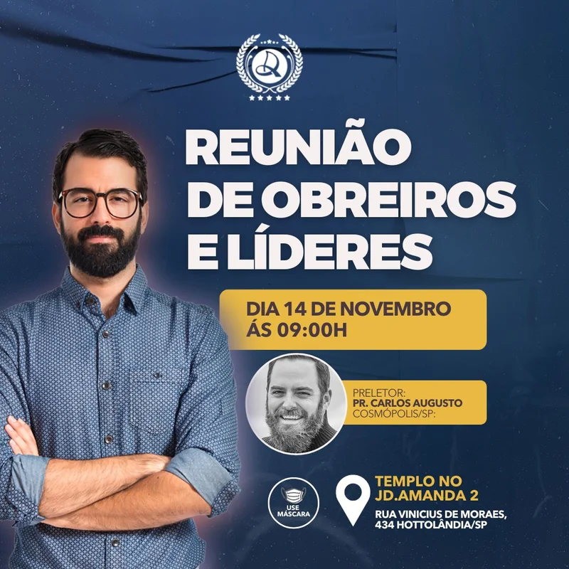 Reunião de Obreiros e Líderes | Informativos | Arte para Igreja Editável no Canva | Feed Reunião de Obreiros e Líderes | Informativos | Arte para Igreja Editável no Canva | Feed