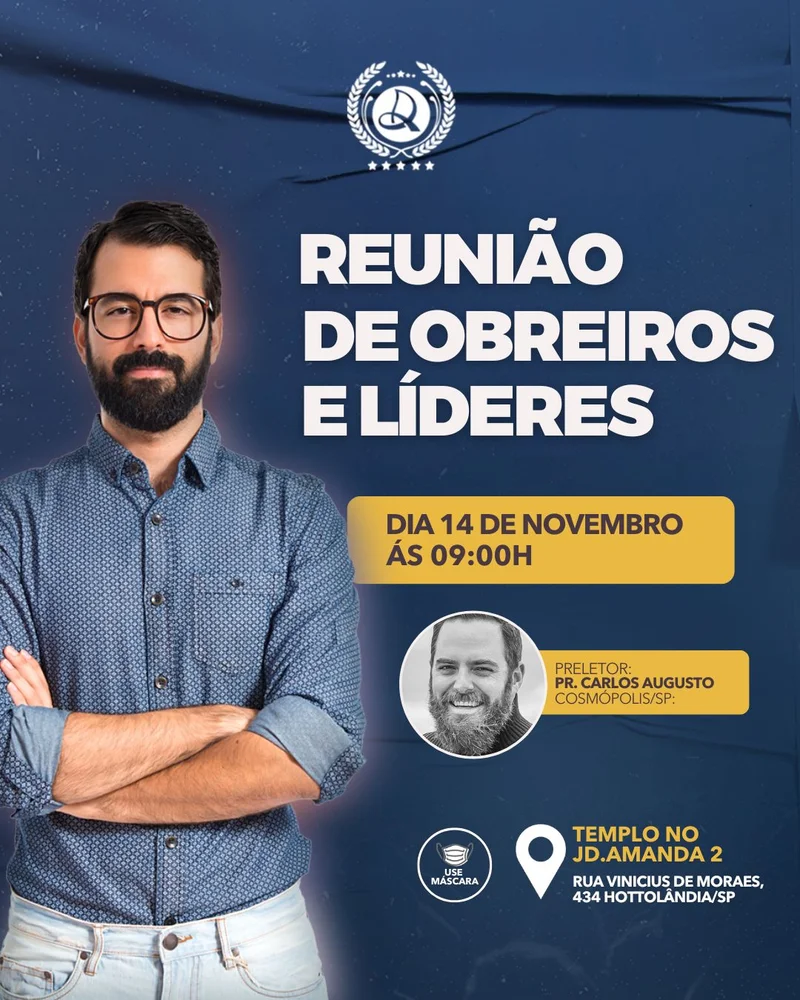 Reunião de Obreiros e Líderes | Informativos | Arte para Igreja Editável no Canva | Cartaz Reunião de Obreiros e Líderes | Informativos | Arte para Igreja Editável no Canva | Cartaz