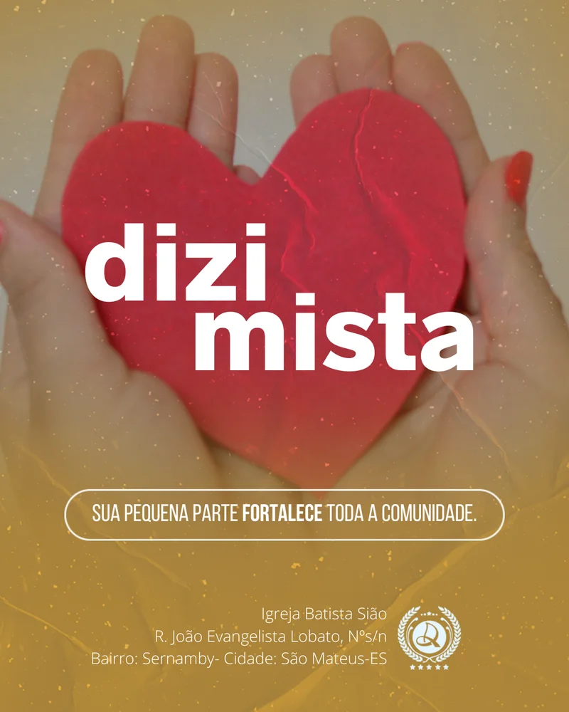 Seja Dizimista – Sua Pequena Parte Fortalece Toda a Comunidade | Informativos | Arte para Igreja Editável no Canva | Cartaz Seja Dizimista – Sua Pequena Parte Fortalece Toda a Comunidade | Informativos | Arte para Igreja Editável no Canva | Cartaz