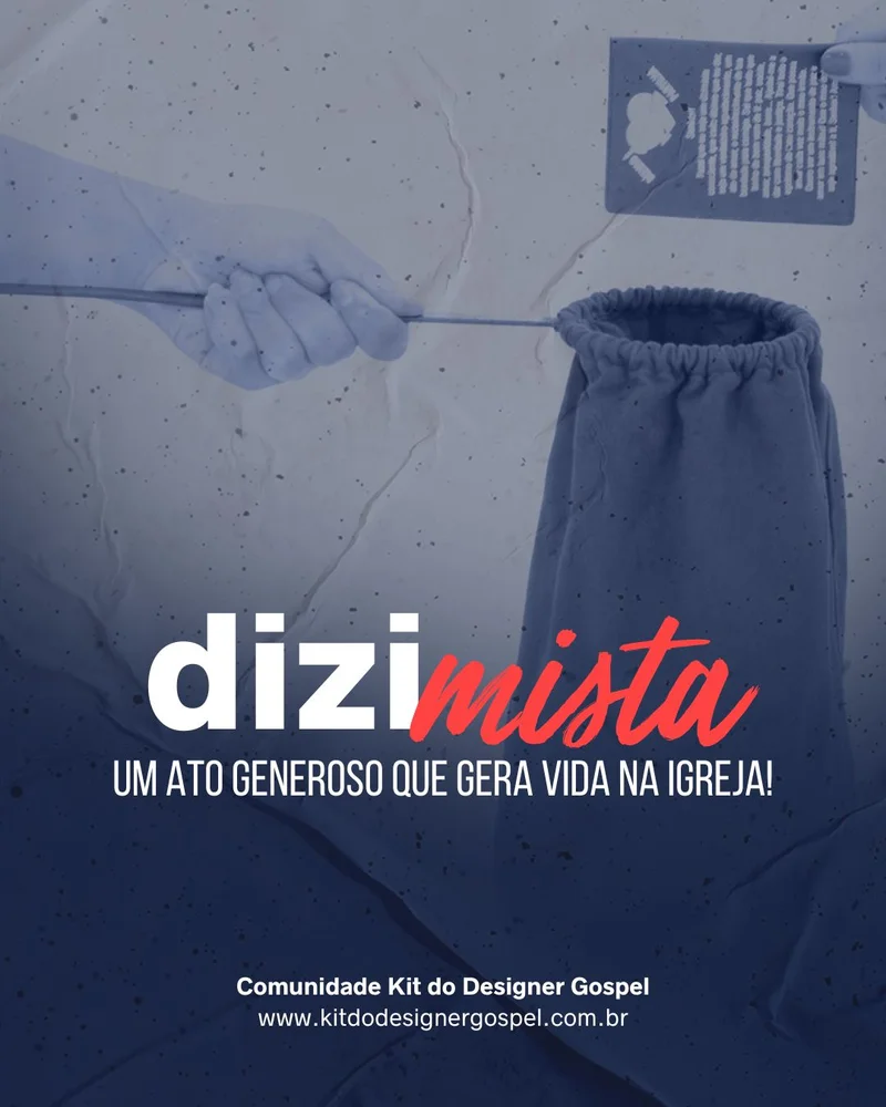 Seja Dizimista – Um Ato Generoso que Gera Vida na Igreja | Informativos | Arte para Igreja Editável no Canva | Cartaz