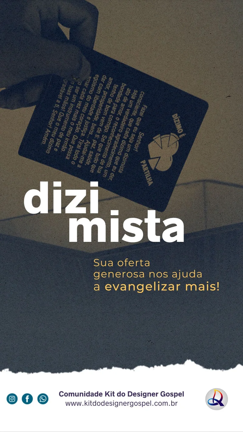 Seja Dizimista – Sua Oferta Generosa Nos Ajuda a Evangelizar Mais | Informativos | Arte para Igreja Editável no Canva | Story Seja Dizimista – Sua Oferta Generosa Nos Ajuda a Evangelizar Mais | Informativos | Arte para Igreja Editável no Canva | Story