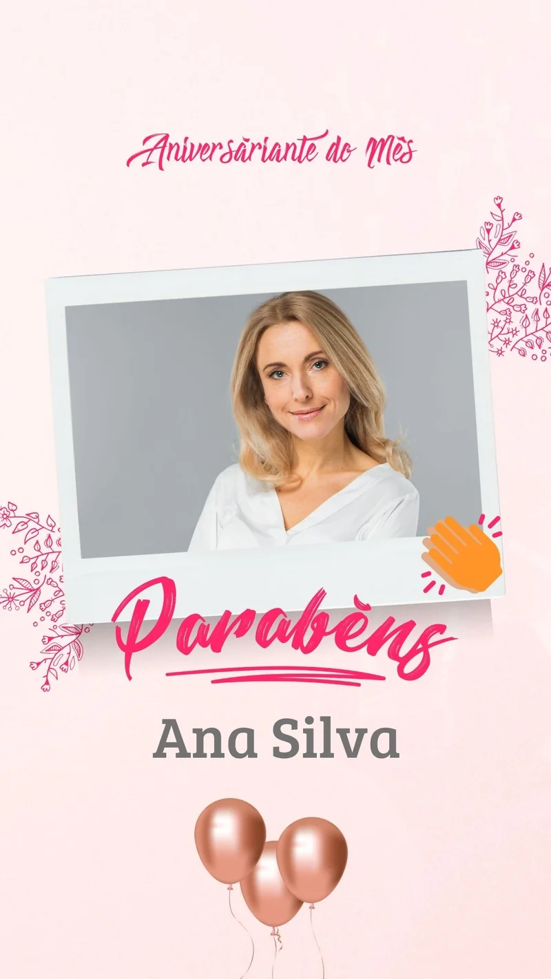 Aniversariante do Mês – Parabéns! Pastora | Informativos | Arte para Igreja Editável no Canva | Story Aniversariante do Mês – Parabéns! Pastora | Informativos | Arte para Igreja Editável no Canva | Story