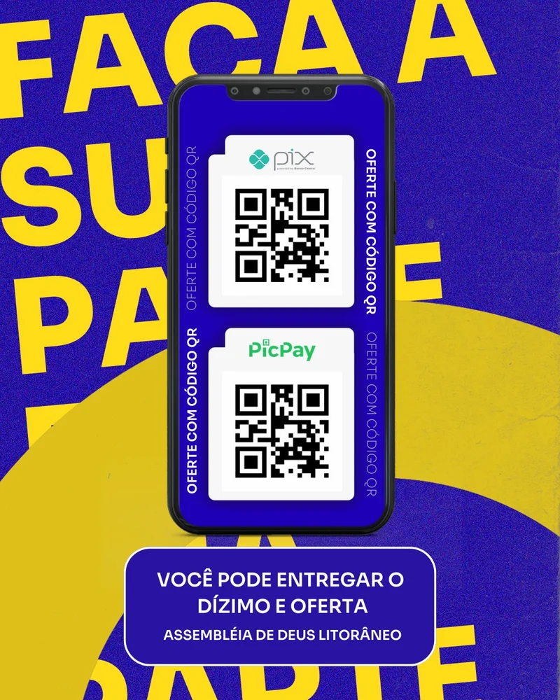 Dízimos e Ofertas Online – Pix e PicPay | Informativos | Arte para Igreja Editável no Canva | Cartaz Dízimos e Ofertas Online – Pix e PicPay | Informativos | Arte para Igreja Editável no Canva | Cartaz