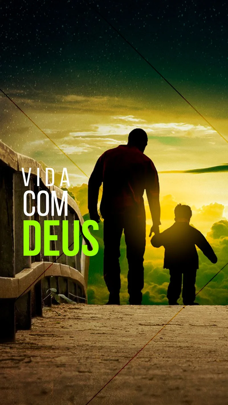 Mensagem: Vida com Deus | Mensagens | Arte para Igreja Editável no Canva | Story Mensagem: Vida com Deus | Mensagens | Arte para Igreja Editável no Canva | Story
