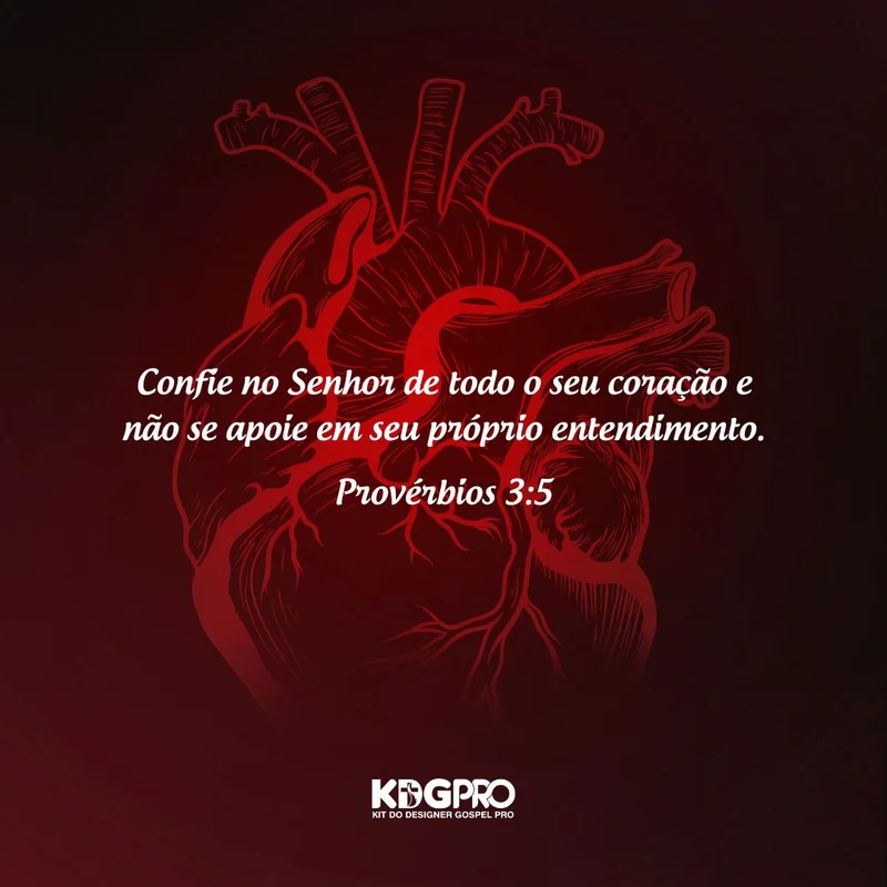 Mensagem: Confie no Senhor de Todo o Seu Coração (Provérbios 3:5) | Mensagens | Arte para Igreja Editável no Canva | Feed Mensagem: Confie no Senhor de Todo o Seu Coração (Provérbios 3:5) | Mensagens | Arte para Igreja Editável no Canva | Feed