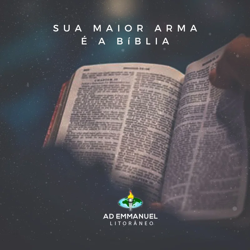 Mensagem: Sua Maior Arma é a Bíblia | Mensagens | Arte para Igreja Editável no Canva | Feed Mensagem: Sua Maior Arma é a Bíblia | Mensagens | Arte para Igreja Editável no Canva | Feed