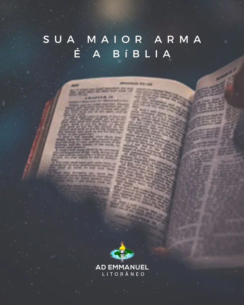 Mensagem: Sua Maior Arma é a Bíblia | Mensagens | Arte para Igreja Editável no Canva | Cartaz Mensagem: Sua Maior Arma é a Bíblia | Mensagens | Arte para Igreja Editável no Canva | Cartaz