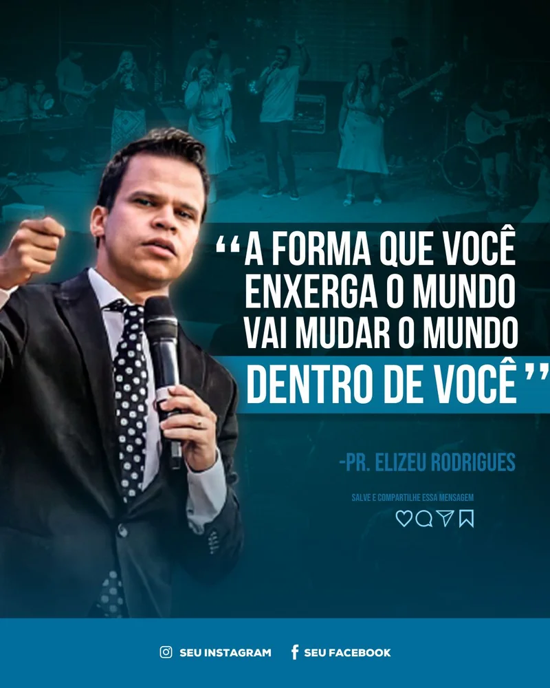 Mensagem: A Forma que Você Enxerga o Mundo | Mensagens | Arte para Igreja Editável no Canva | Cartaz Mensagem: A Forma que Você Enxerga o Mundo | Mensagens | Arte para Igreja Editável no Canva | Cartaz