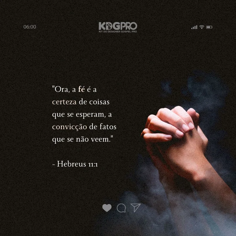 Mensagem Bíblica – Versículo Hebreus 11:1 | Mensagens | Arte para Igreja Editável no Canva | Feed Mensagem Bíblica – Versículo Hebreus 11:1 | Mensagens | Arte para Igreja Editável no Canva | Feed