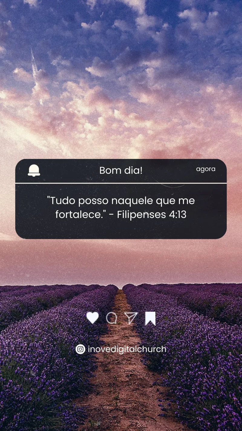 Mensagem Bíblica – Versículo Filipenses 4:13 | Mensagens | Arte para Igreja Editável no Canva | Story Mensagem Bíblica – Versículo Filipenses 4:13 | Mensagens | Arte para Igreja Editável no Canva | Story