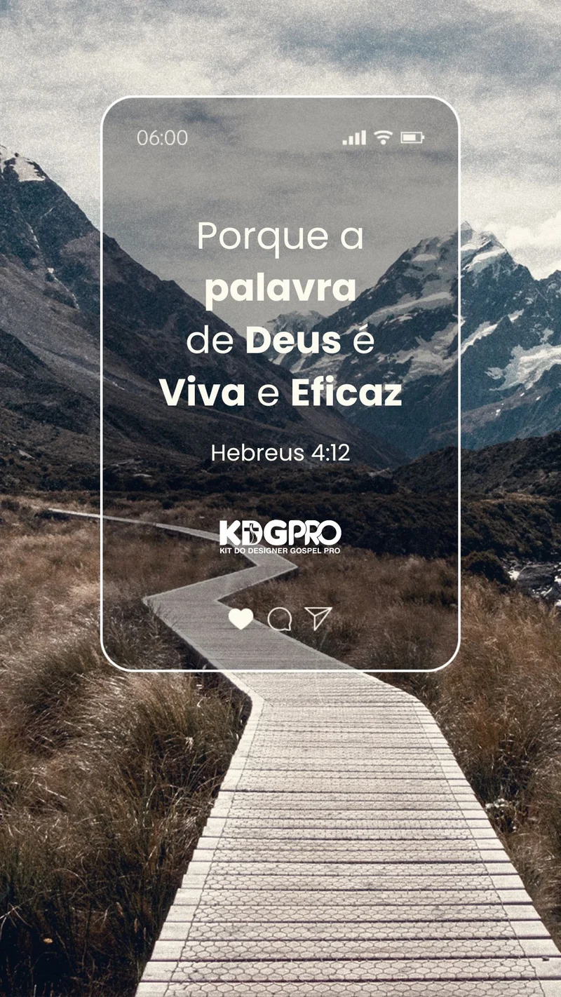 Mensagem Bíblica – Versículo Hebreus 4:12 | Mensagens | Arte para Igreja Editável no Canva | Story Mensagem Bíblica – Versículo Hebreus 4:12 | Mensagens | Arte para Igreja Editável no Canva | Story