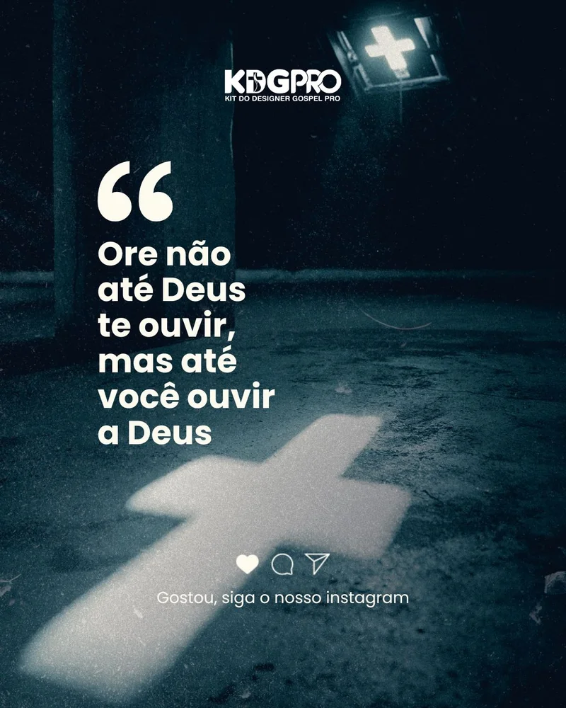 Mensagem Bíblica – Ouvir a Deus na Oração | Mensagens | Arte para Igreja Editável no Canva | Cartaz Mensagem Bíblica – Ouvir a Deus na Oração | Mensagens | Arte para Igreja Editável no Canva | Cartaz