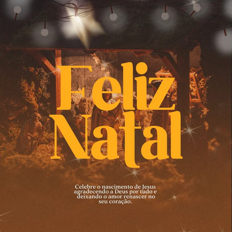 Especial de Natal com Versículo Bíblico | Natal | Arte para Igreja Editável no Canva | Feed Especial de Natal com Versículo Bíblico | Natal | Arte para Igreja Editável no Canva | Feed