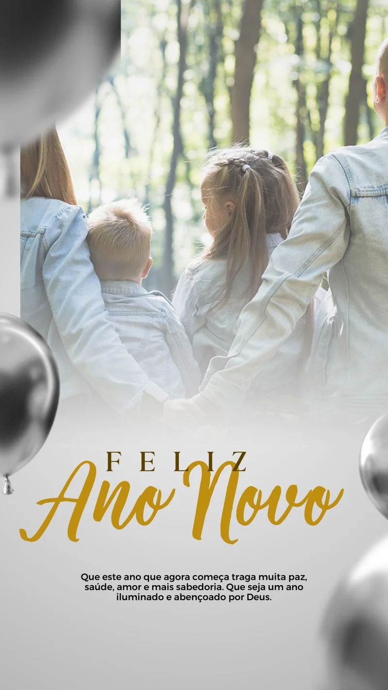 Desejamos um Feliz Ano Novo Abençoado | Ano Novo | Arte para Igreja Editável no Canva | Story Desejamos um Feliz Ano Novo Abençoado | Ano Novo | Arte para Igreja Editável no Canva | Story
