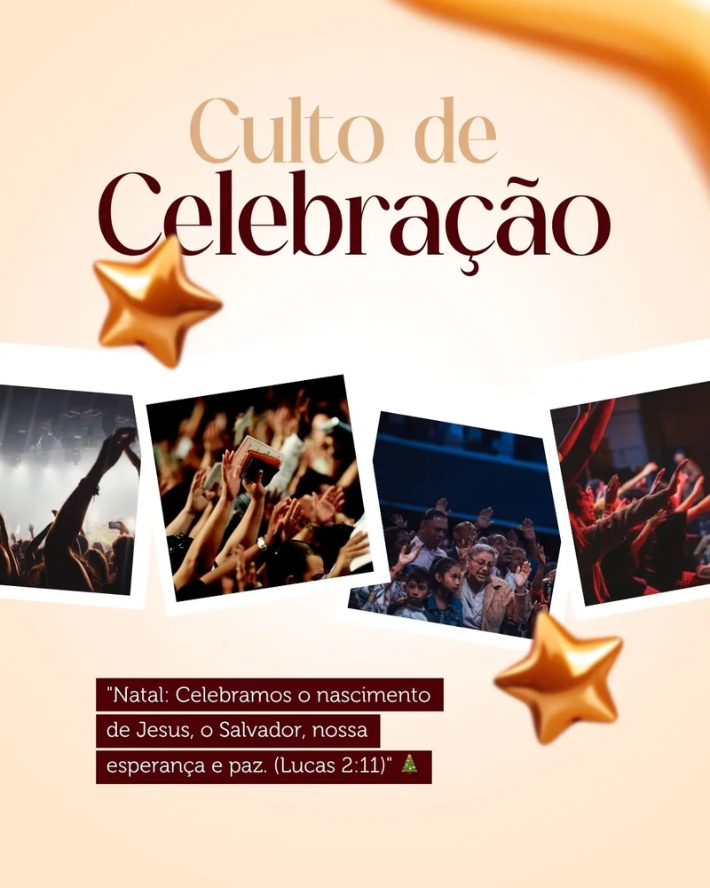 Nascimento de Jesus – Culto de Celebração Natal | Natal | Arte para Igreja Editável no Canva | Cartaz Nascimento de Jesus – Culto de Celebração Natal | Natal | Arte para Igreja Editável no Canva | Cartaz
