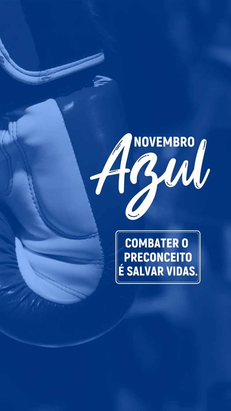 Mês de Prevenção – Cuide-se em Cristo | Novembro Azul | Arte para Igreja Editável no Canva | Story
