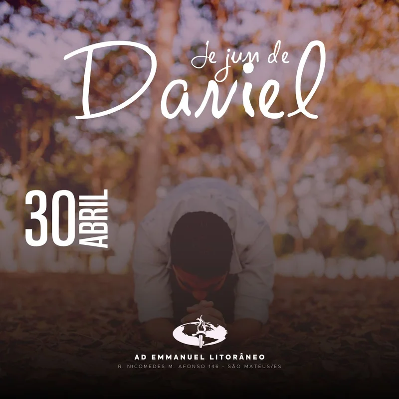 Jejum de Daniel | Oração | Arte para Igreja Editável no Canva | Feed Jejum de Daniel | Oração | Arte para Igreja Editável no Canva | Feed