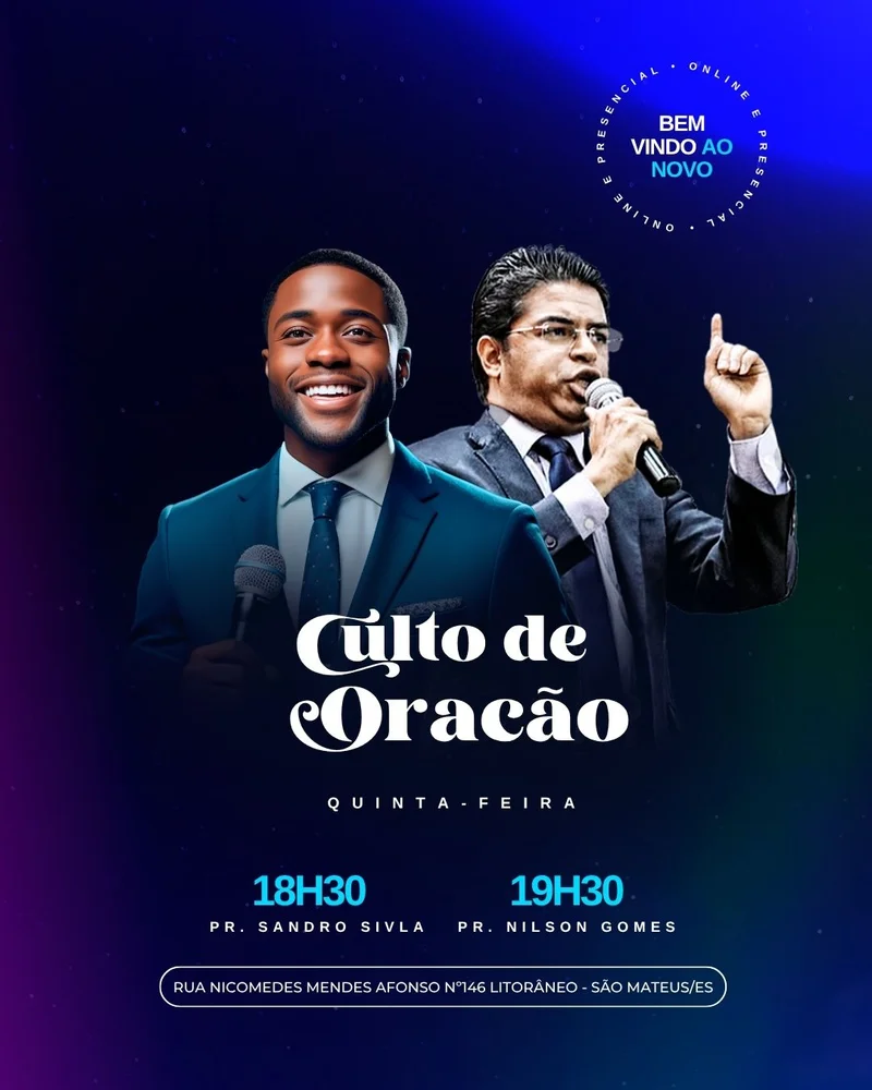 Circulo de Oração | Oração | Arte para Igreja Editável no Canva | Cartaz