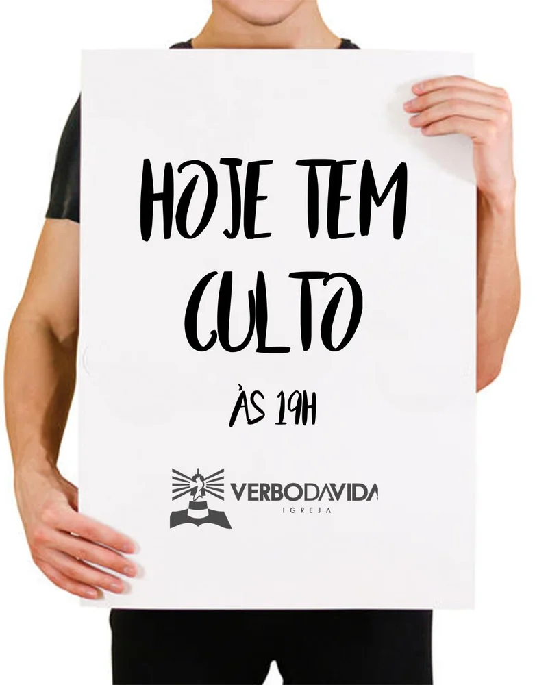 Hoje Tem Culto | Outros temas | Arte para Igreja Editável no Canva | Cartaz Hoje Tem Culto | Outros temas | Arte para Igreja Editável no Canva | Cartaz
