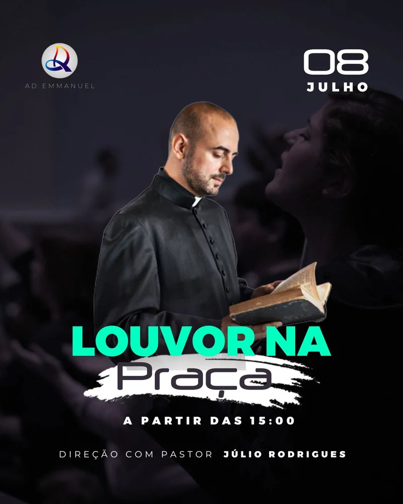 Louvor na Praça | Outros temas | Arte para Igreja Editável no Canva | Cartaz Louvor na Praça | Outros temas | Arte para Igreja Editável no Canva | Cartaz