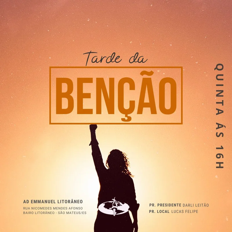 Tarde da Benção | Outros temas | Arte para Igreja Editável no Canva | Feed Tarde da Benção | Outros temas | Arte para Igreja Editável no Canva | Feed