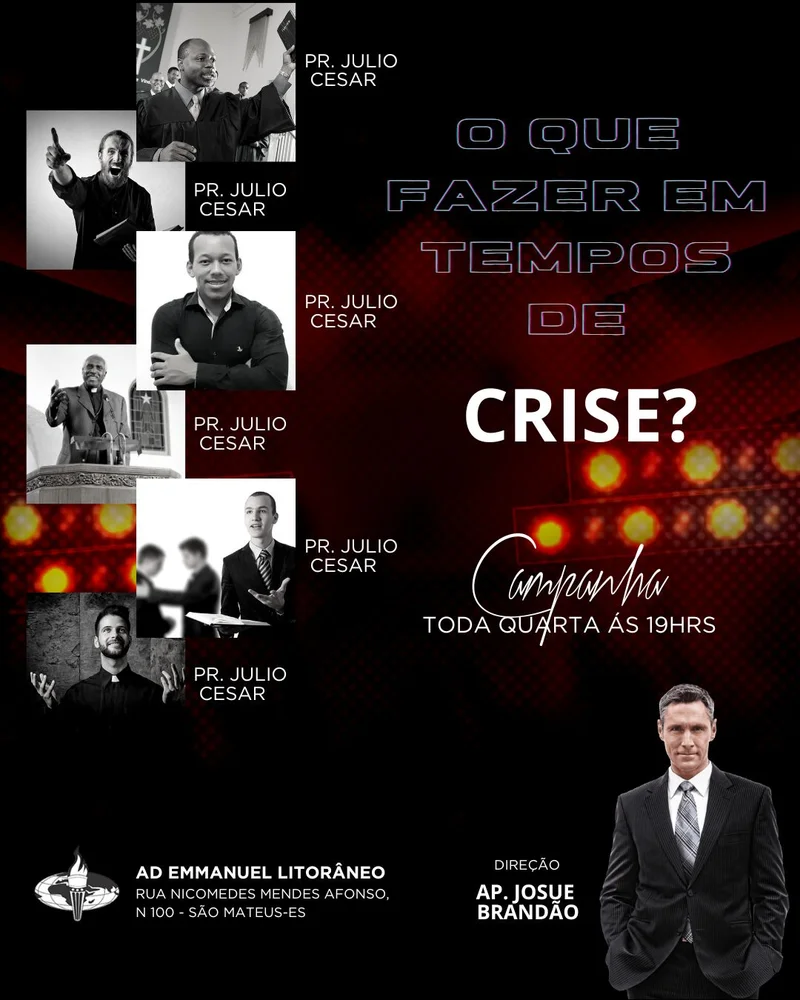 O Que Fazer em Tempos Crise | Outros temas | Arte para Igreja Editável no Canva | Cartaz O Que Fazer em Tempos Crise | Outros temas | Arte para Igreja Editável no Canva | Cartaz