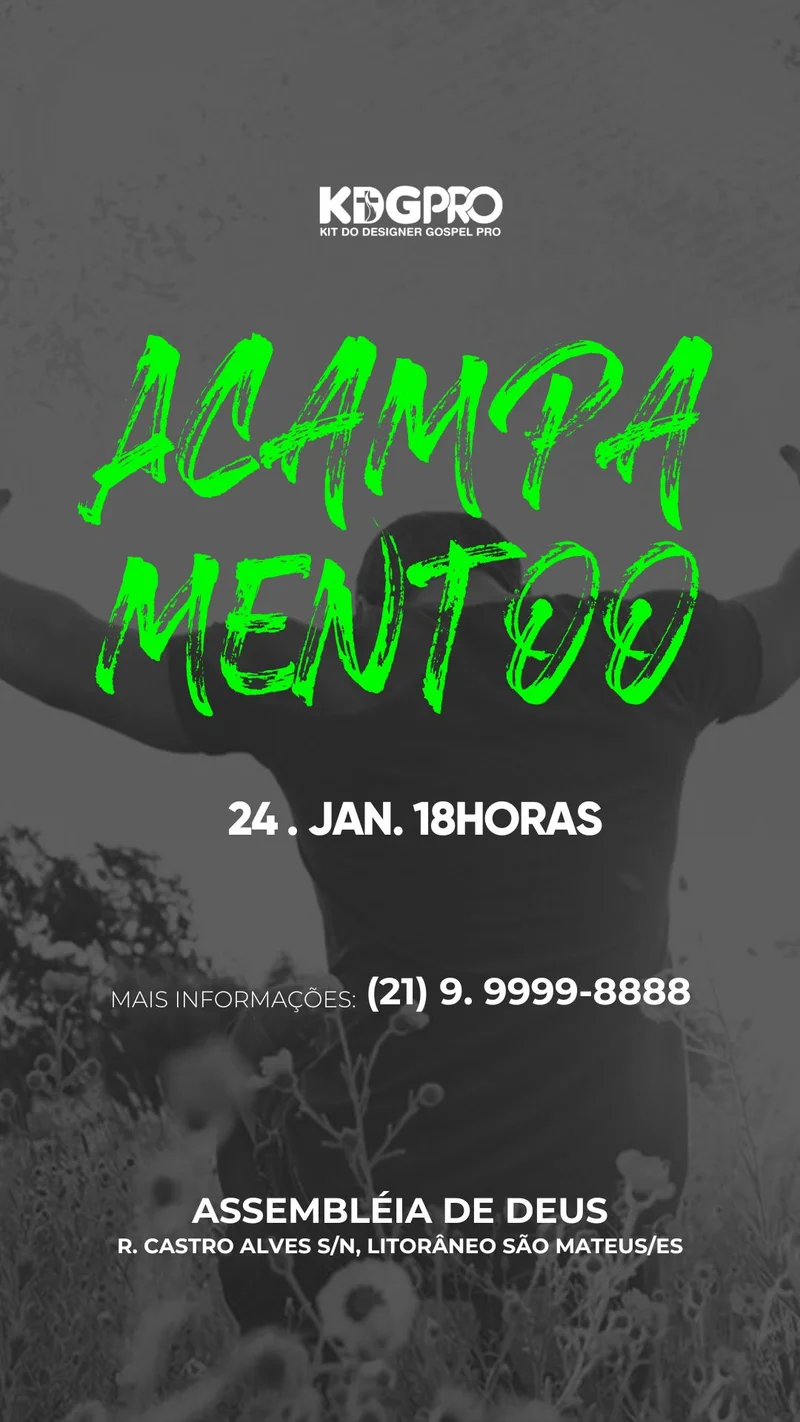 Acampamento Gospel | Outros temas | Arte para Igreja Editável no Canva | Story Acampamento Gospel | Outros temas | Arte para Igreja Editável no Canva | Story