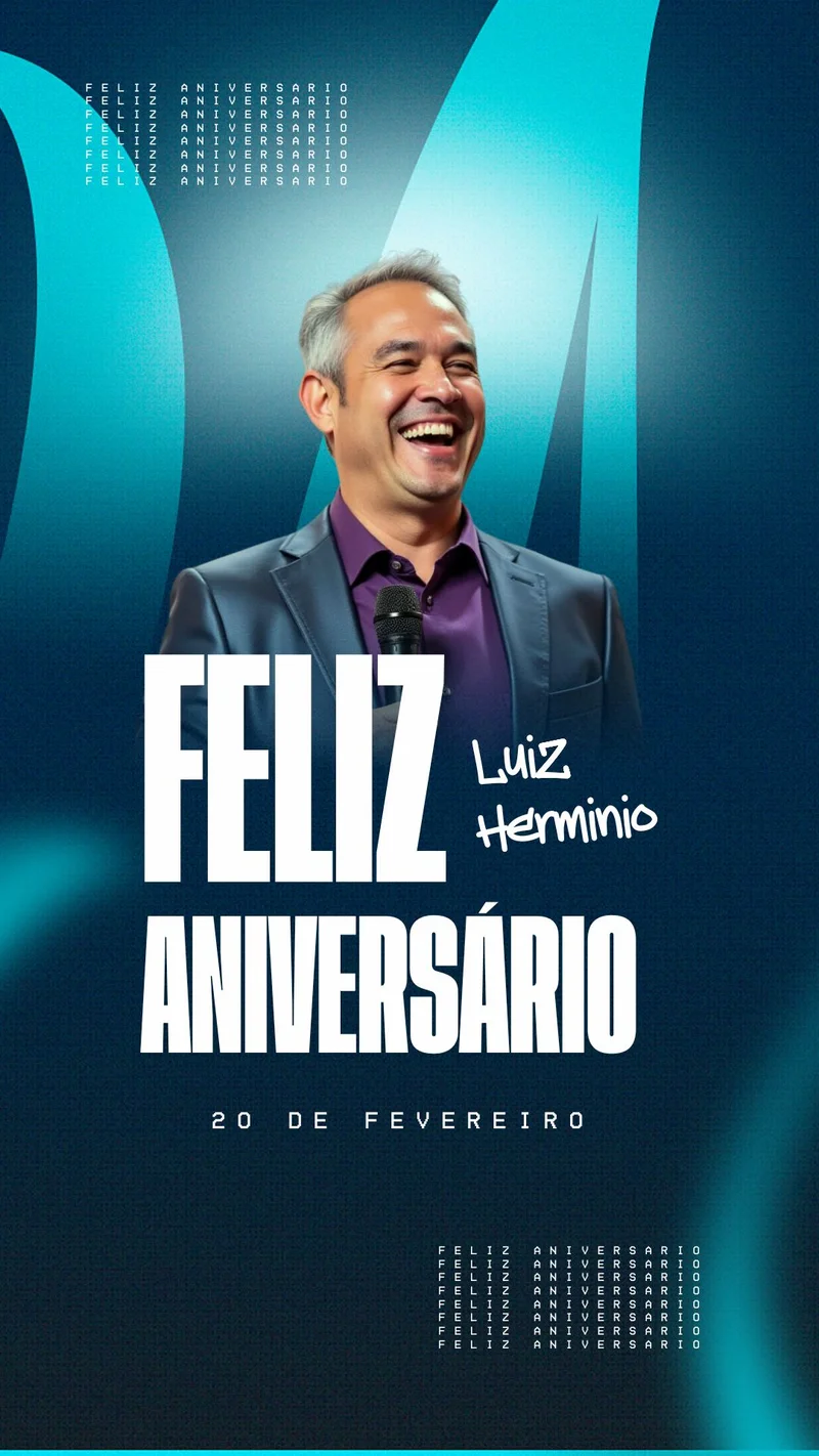 Feliz Aniversário Pastor | Outros temas | Arte para Igreja Editável no Canva | Story