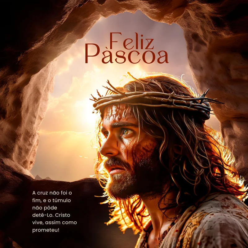 Vitória de Cristo – Feliz Páscoa | Páscoa | Arte para Igreja Editável no Canva | Feed Vitória de Cristo – Feliz Páscoa | Páscoa | Arte para Igreja Editável no Canva | Feed