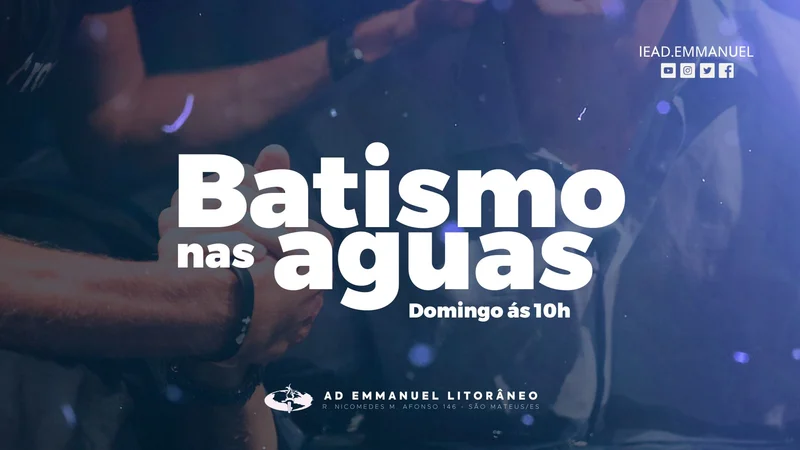 Capa para Projetor – Batismo nas Águas | Telão | Arte para Igreja Editável no Canva | Telão Capa para Projetor – Batismo nas Águas | Telão | Arte para Igreja Editável no Canva | Telão