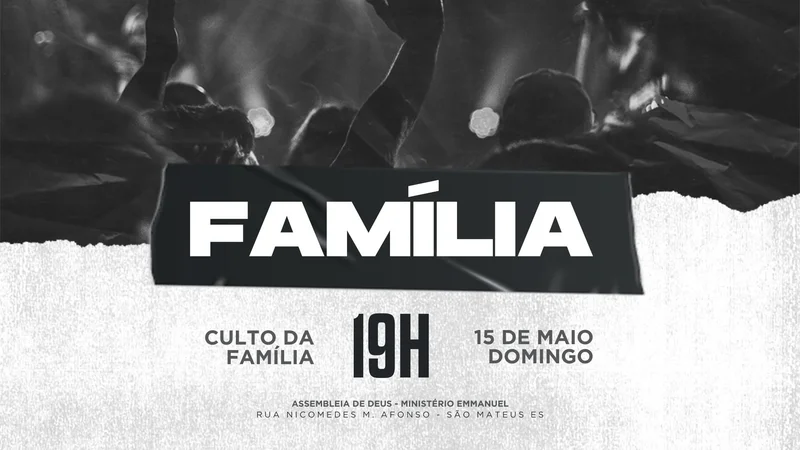 Capa para Projetor – Culto da Família | Telão | Arte para Igreja Editável no Canva | Telão Capa para Projetor – Culto da Família | Telão | Arte para Igreja Editável no Canva | Telão