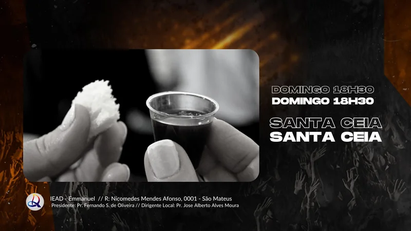 Capa para Telão – Culto de Ceia | Telão | Arte para Igreja Editável no Canva | Telão Capa para Telão – Culto de Ceia | Telão | Arte para Igreja Editável no Canva | Telão