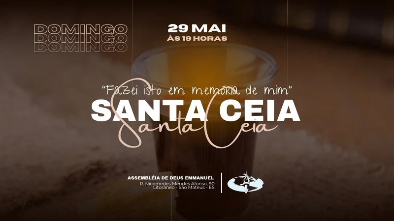 Capa para Projetor – Santa Ceia | Telão | Arte para Igreja Editável no Canva | Telão Capa para Projetor – Santa Ceia | Telão | Arte para Igreja Editável no Canva | Telão