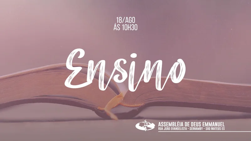 Capa para Projetor – Culto de Ensino | Telão | Arte para Igreja Editável no Canva | Telão Capa para Projetor – Culto de Ensino | Telão | Arte para Igreja Editável no Canva | Telão