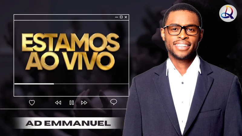 Estamos ao Vivo | Thumbnail Youtube | Arte para Igreja Editável no Canva | thumbnail-youtube