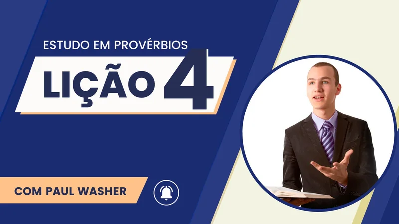 Estudo em Provérbios Lição 4 | Thumbnail Youtube | Arte para Igreja Editável no Canva | thumbnail-youtube